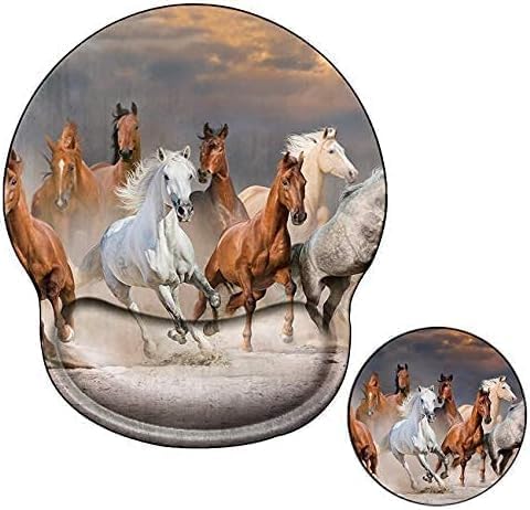 Ergonomic Gel Wrist Support Horse Mouse Pad