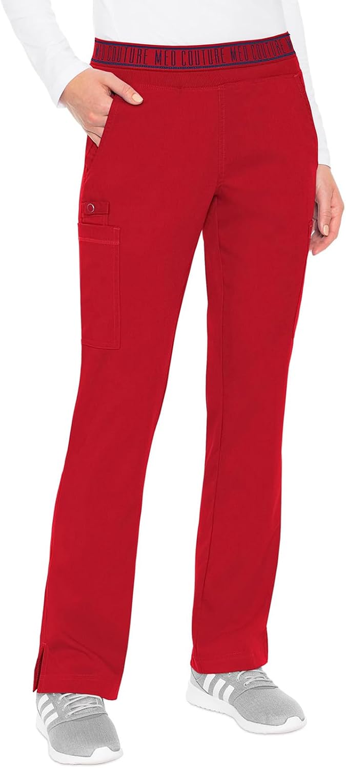 Med Couture Women's Yoga Pull-On Pant with 7 Pockets for Comfort