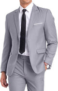 Mens Suit Slim Fit Two Piece Suit for Men - Classic Two Button