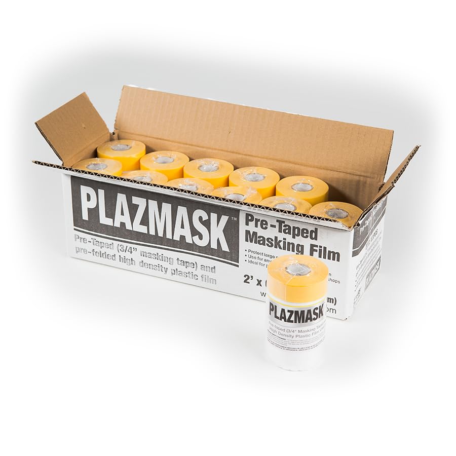 Pre-Taped Masking Film for Easy Paint Protection and Coverage