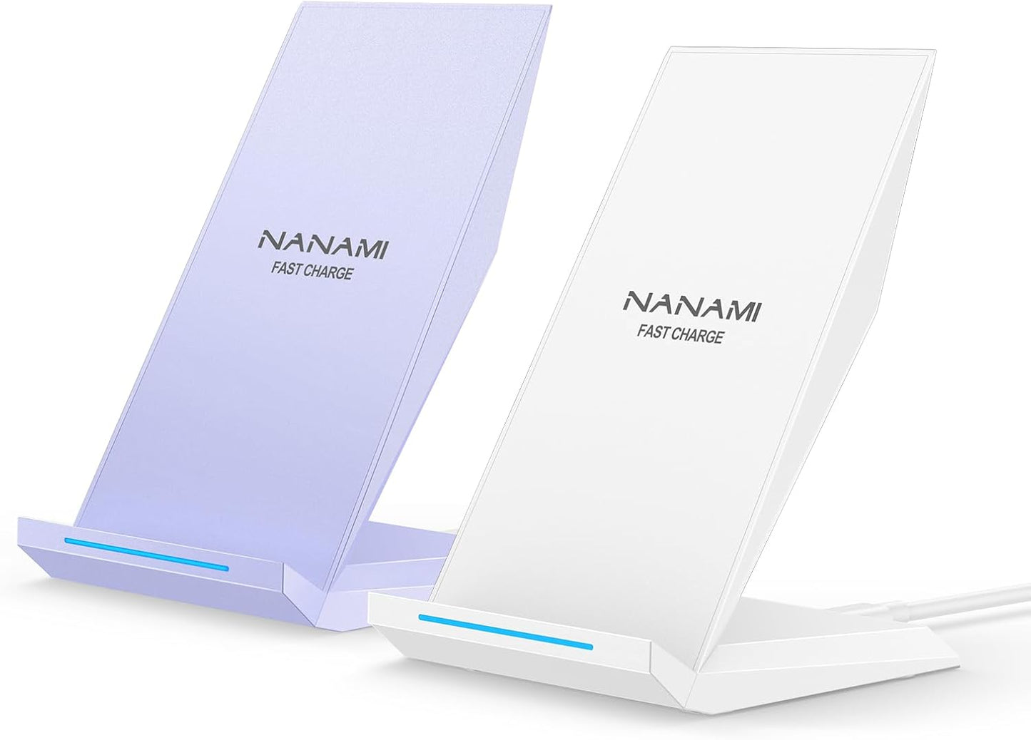 Fast Wireless Charger 2 Pack - Qi Certified Charging Stand