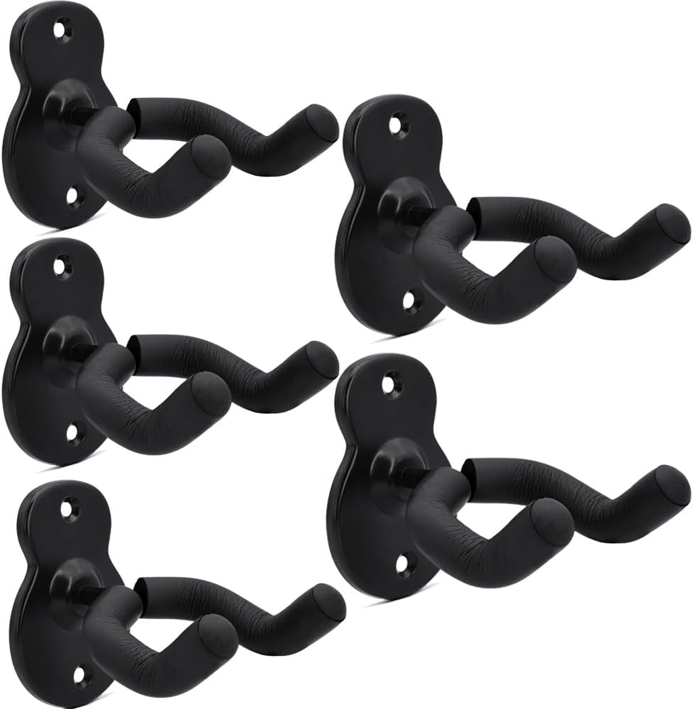 Securely Hang 5 Guitars with WOGOD Wall Mounts