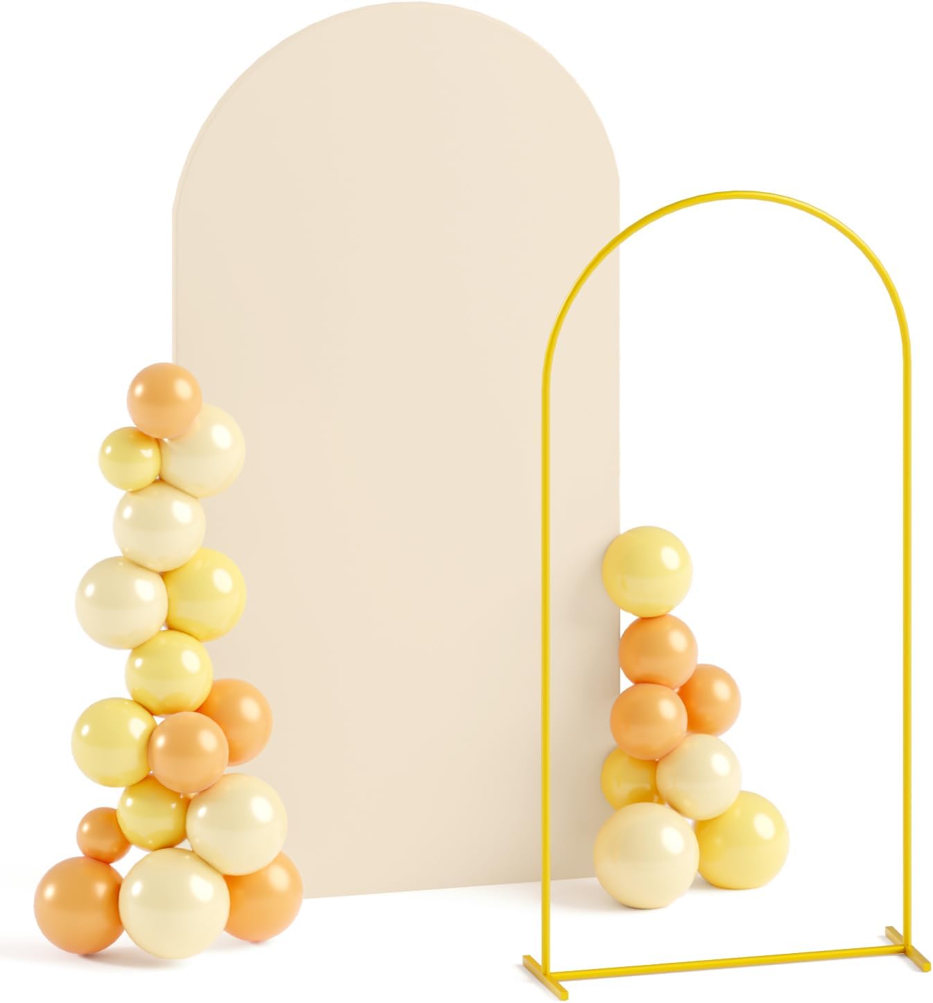 Beige Arch Cover Wedding Arch Backdrop Stand Set for Events