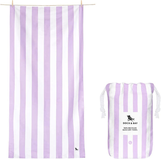 Dock & Bay Beach Towel - Quick Dry, Sand Free, Eco-Friendly