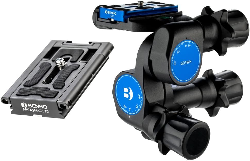 Benro GD3WH 3-Way Geared Head for Precision Camera Positioning