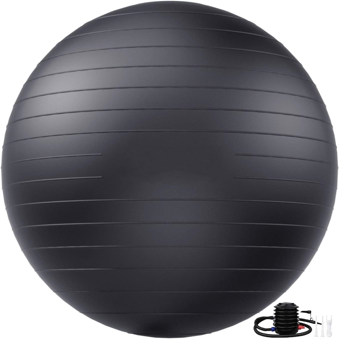 65cm Black Yoga Ball - Durable & Safe for Fitness