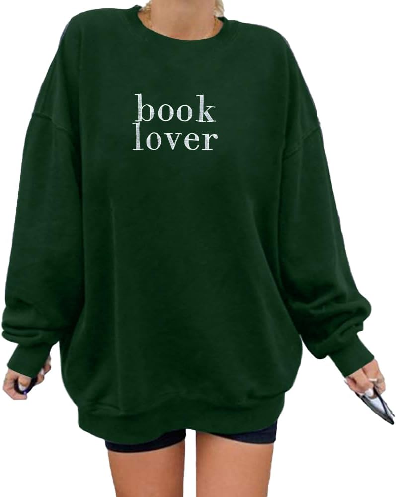 Book Lover Embroidered Sweatshirt - Cozy Reading Style