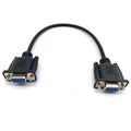 DB9 Female to VGA Female 15Pin Three-Row Signal Transmission Cable