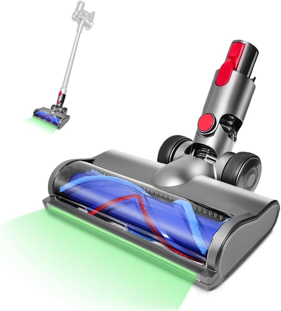 Dyson Compatible LED Green Lights Turbine Brush - Cyyime