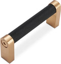 3 Inch Black and Champagne Bronze Cabinet Handles for Your Home