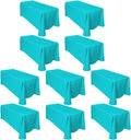 Turquoise 10-Pack 90 in x 156 in Rectangular Tablecloths
