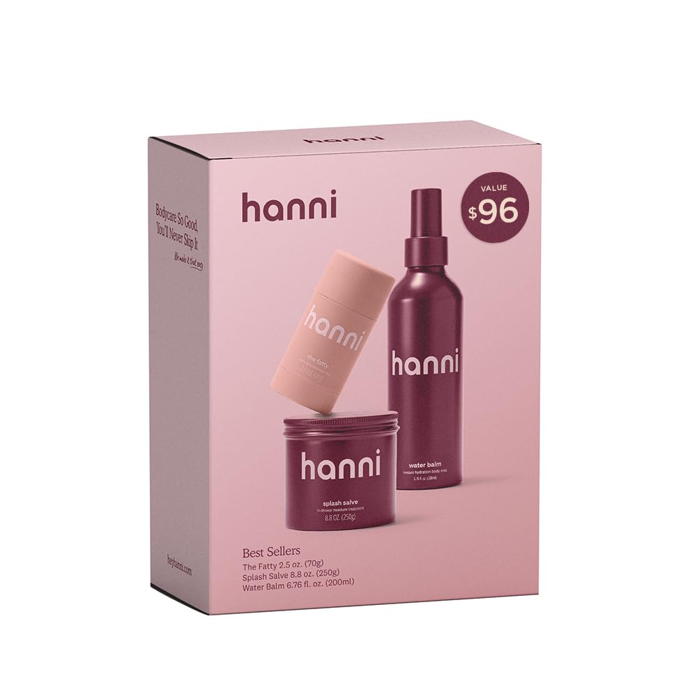 HANNI Gift Set Trio: Splash Salve, Water Balm & Fatty Moisturizers