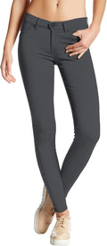 Hybrid & Company Womens Hyper Ultra Stretch Comfy Skinny Leg Work zip