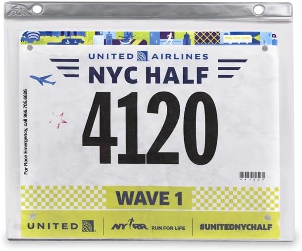 Gone For a Run Bibfolio Race Bib Display Vinyl Protector Sheets