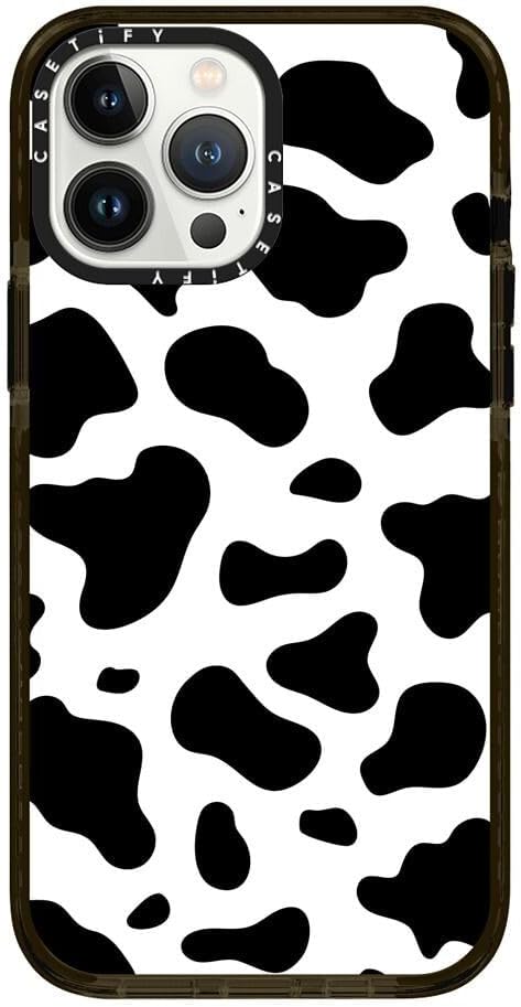 CASETiFY Impact Case for iPhone 13 Pro Max - Cow Print Design