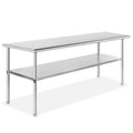 GRIDMANN Stainless Steel Work Table 72 x 24 in - Commercial Prep Table