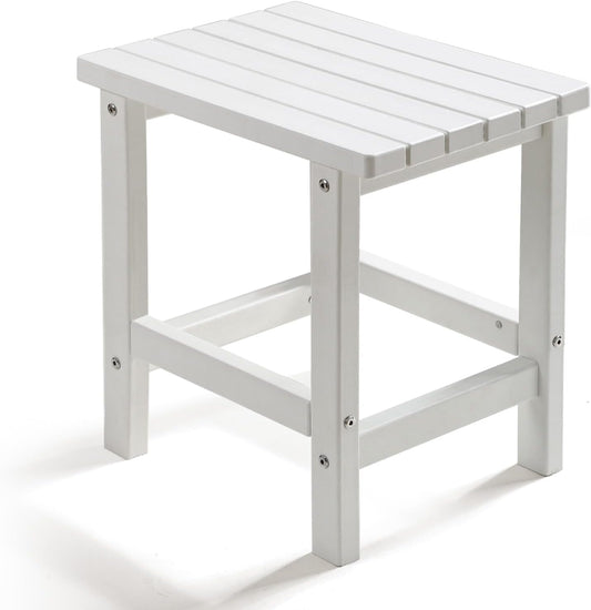 PASAMIC Adirondack Square Side Table for Outdoor and Indoor Use