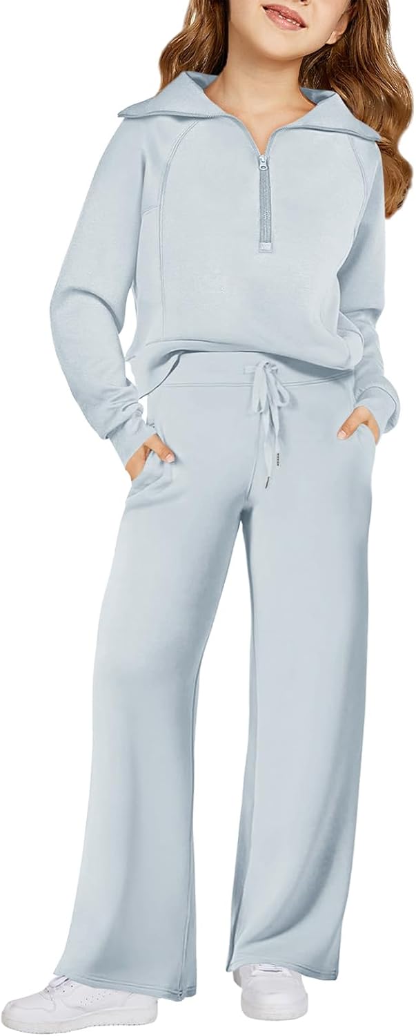 Haloumoning Girls 2 Piece Outfits for Stylish Comfort 5-14 Years