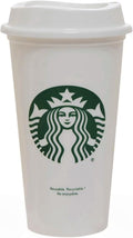 Starbucks 16oz White Reusable Travel Tumbler - Eco-Friendly!