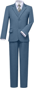 Visaccy Boys Suits Slim Fit Dress Clothes Ring Bearer (Style MTMJ)