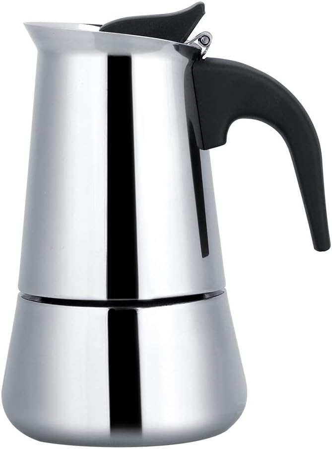 Tomotato Stainless Steel Espresso Maker: Brew Anywhere!