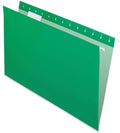 Pendaflex Recycled Hanging Folders, Legal Size - Bright Green