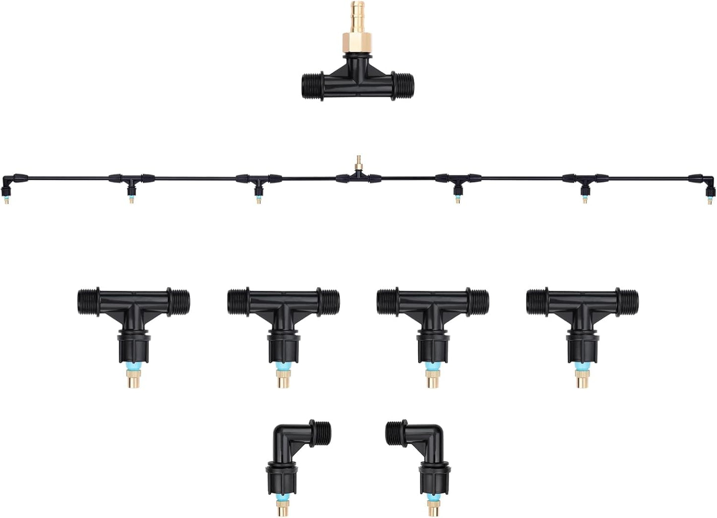 6-Nozzle Poly Boom Wand for ATV Sprayers - Wide Coverage Tool