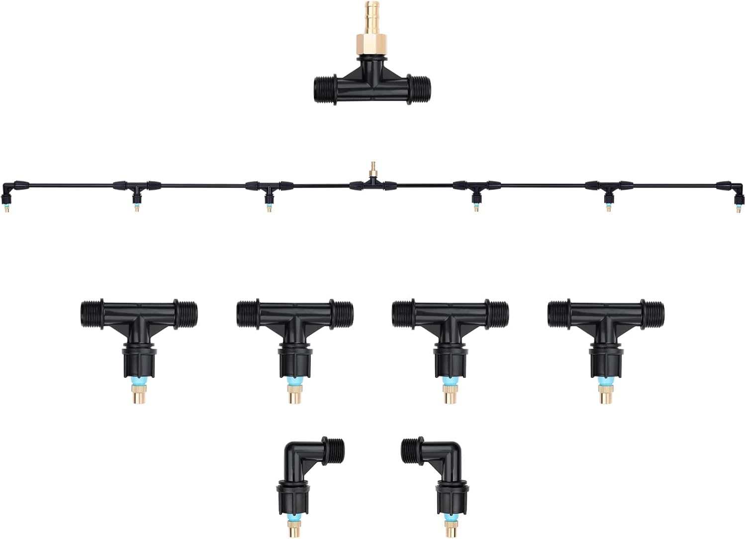 6-Nozzle Poly Boom Wand for ATV Sprayers - Wide Coverage Tool