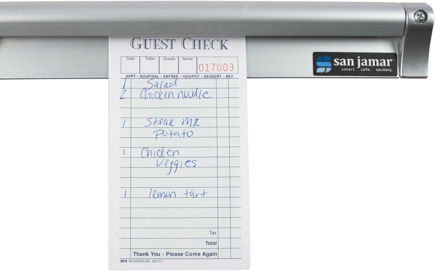 San Jamar Check Rack for Kitchens - Stainless Steel Design