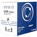 Cat5e 250ft Bulk Ethernet Cable - Blue CCA 24 AWG UTP