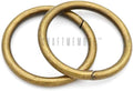 CRAFTMEMORE O-Ring Findings 1-1/2in 100 pcs Antique Brass - Durable