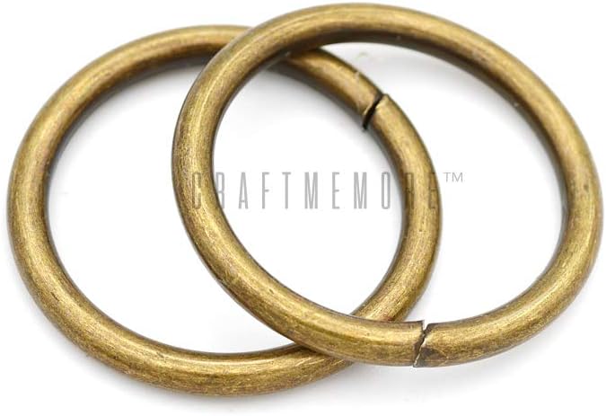 CRAFTMEMORE O-Ring Findings for DIY Leather Hand Craft Projects