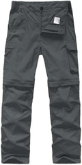 Boys' Cargo Pants - Quick Dry and Waterproof for Outdoor Hiking