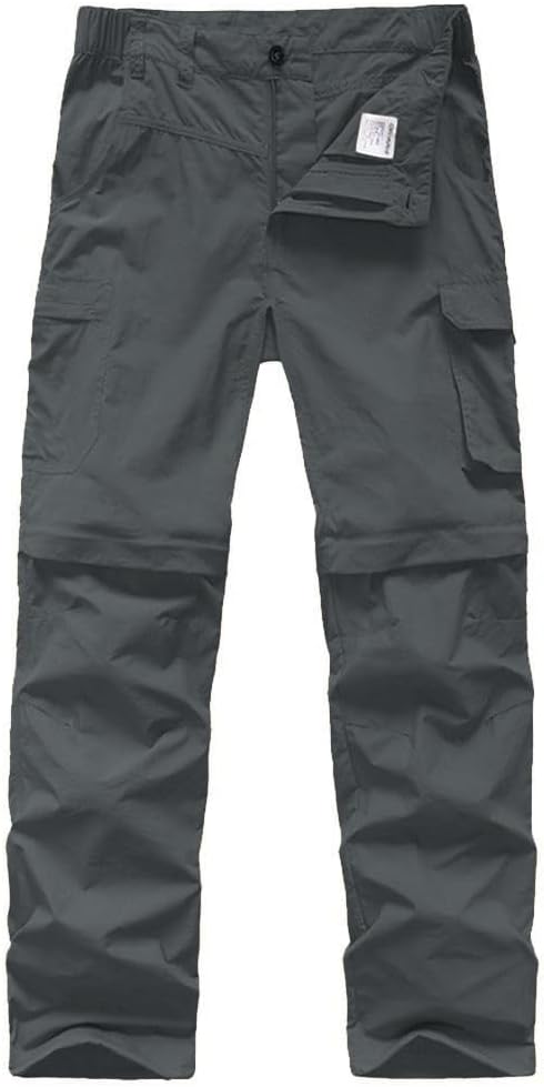 Kids' Cargo Pants for Boys - Quick Dry Waterproof Hiking Trousers