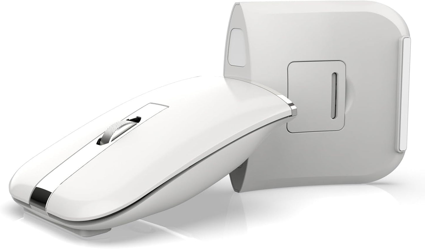 Foldable Bluetooth Travel Mouse - Wireless Portable 2.4G Arc Mice