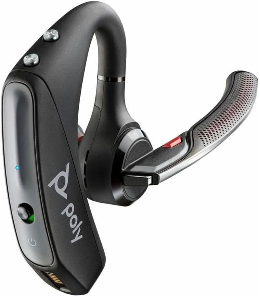 Poly Voyager 5200 UC Headset - Noise-Canceling Mic - Works w/ Teams/Zoom