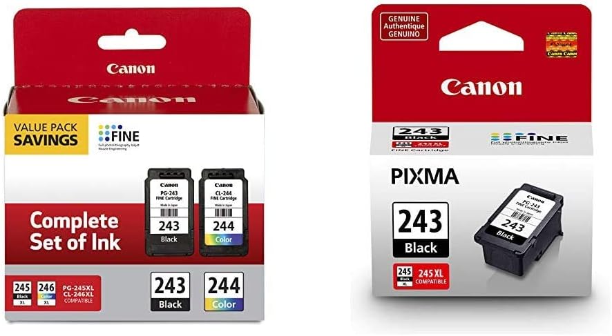 Canon PG-243/CL-244 Ink Cartridge Multi-Pack for Pixma Printers