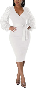 BOGURST Semi Formal Church Dresses for Women Bishop (Style 7145)