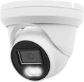 4MP Full Color Night Vision PoE IP Turret Dome Camera - Wide Angle