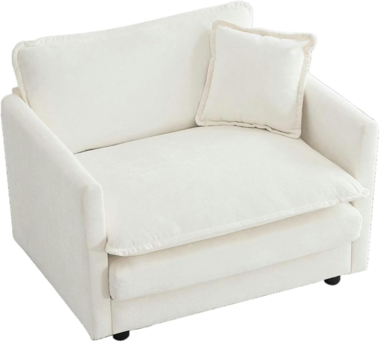 Miscoos Oversized Chenille Cloud Chair - Cozy Comfort for Every Room