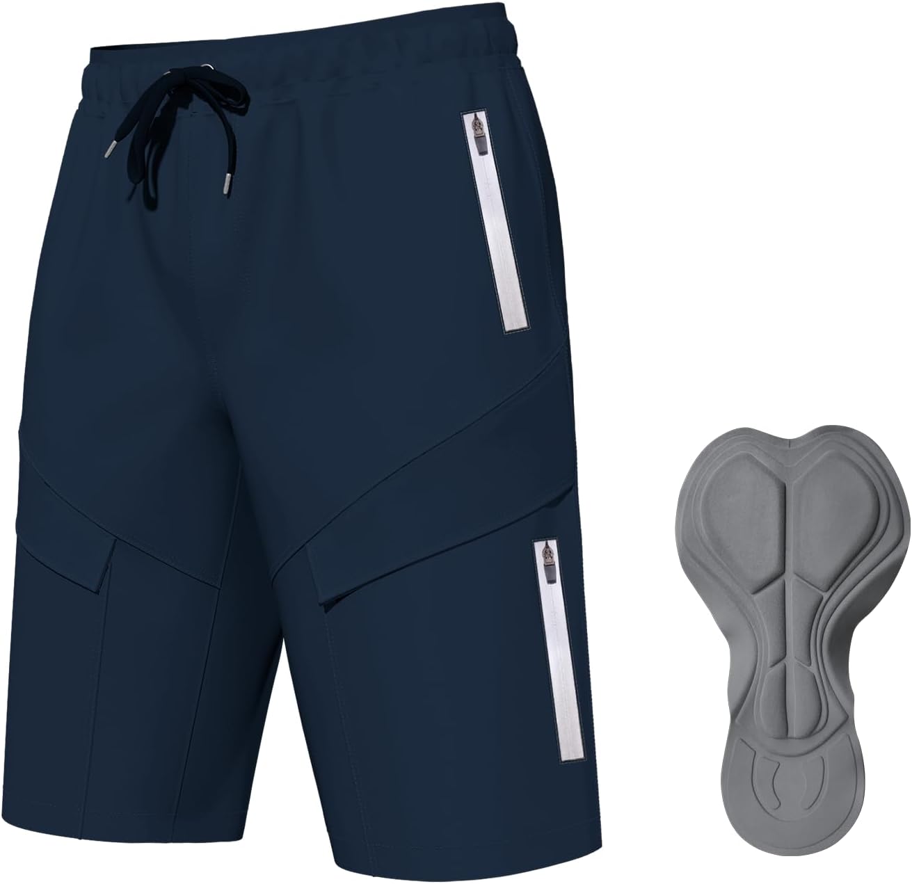 Lo.gas Mountain Bike Shorts for Men with 3D Padding and Pockets
