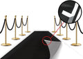 Black Carpet Floor Runner 3x50 ft - Red Carpet Style for Events