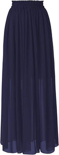 Topdress Women's Long Beach Skirt Chiffon Maxi Skirt - Comfortable