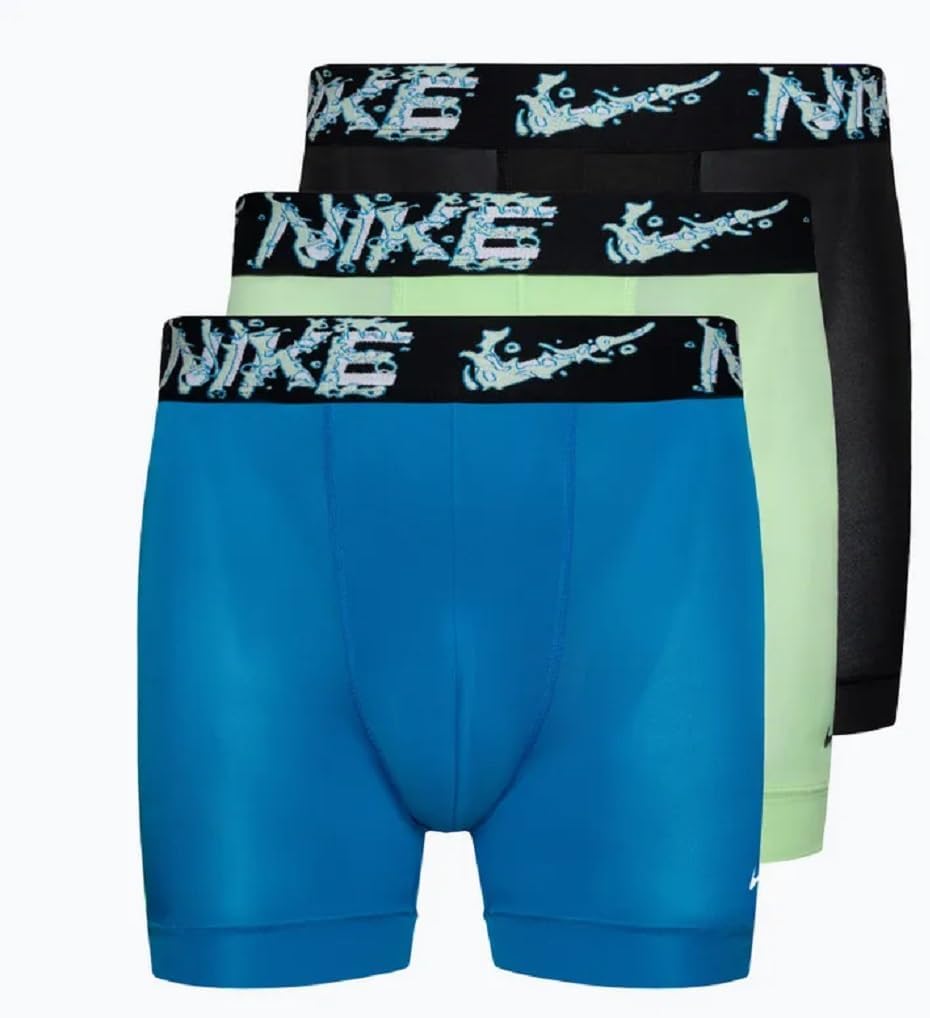 Nike Men's Dri-Fit Boxer Briefs 3pk, Moisture-Wicking, Size Medium