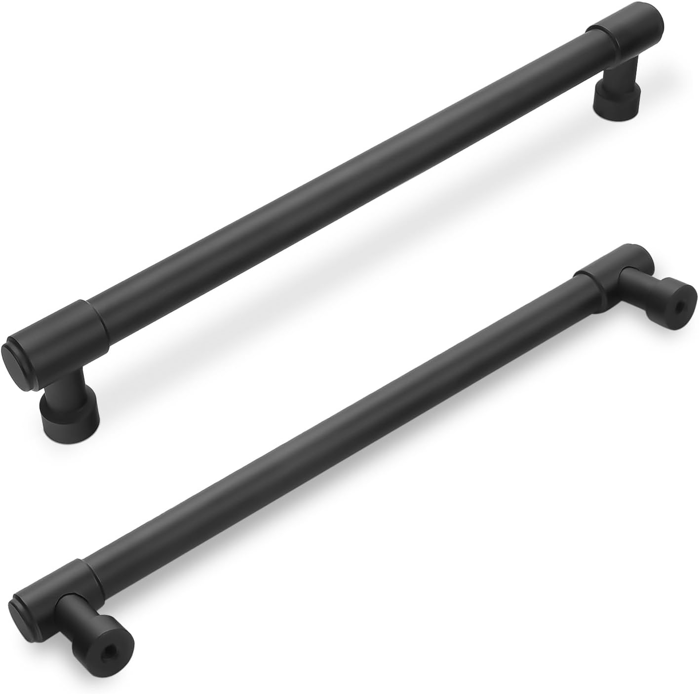 7-1/2 Inch Matte Black Cabinet Pulls for Stylish Home Decor