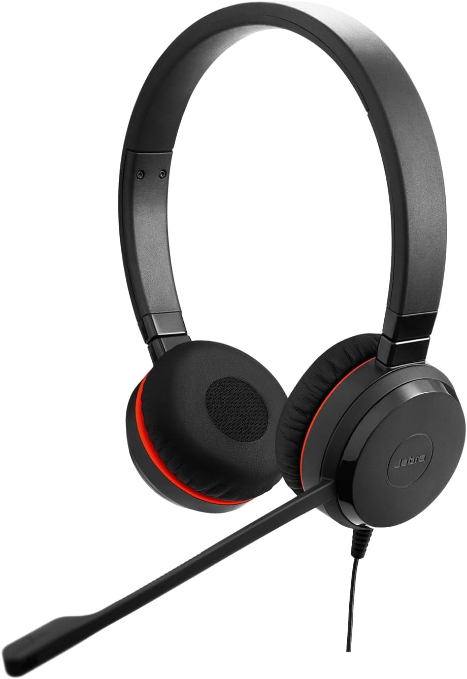 Jabra Evolve 30 II Wired Dual-Ear Headset with Mic for Work