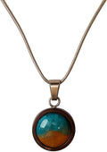 Authentic Israel Sand Jewelry Pendant Necklace - Handmade Jerusalem