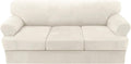 H.VERSAILTEX T Cushion Sofa Cover 4 Piece Slipcover - Stretch Ivory