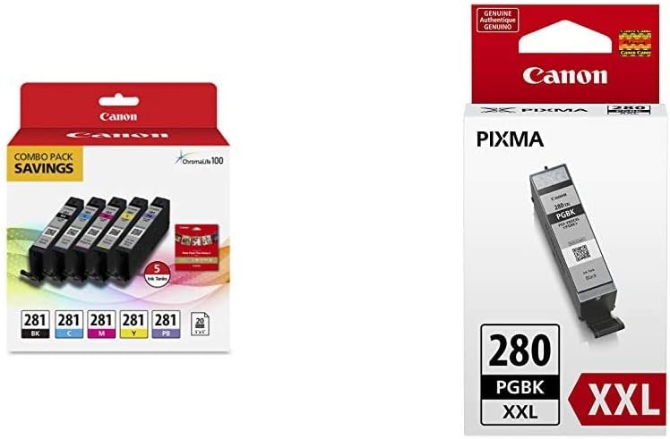 Canon CLI-281 Combo Pack with PGI-280 XXL Black Ink Tank