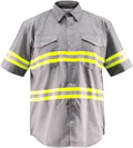 High Visibility Safety Shirt for Men - Half Sleeve Lime Reflective
